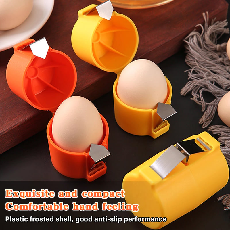 🍳Manual Egg Shell Opener - Fast Egg Shell Remover with Stainless Steel Cutter, No-Mess Kitchen Gadget