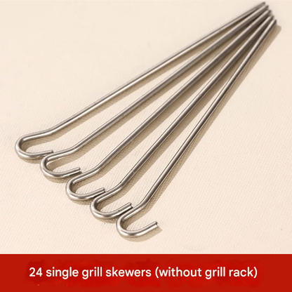 🔥Air Fryer Kebab Rack – 304 Stainless Steel Skewer Grill Stand 🍢