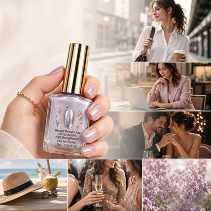 💅Lilac Glossy Mirror Nail Strengthener