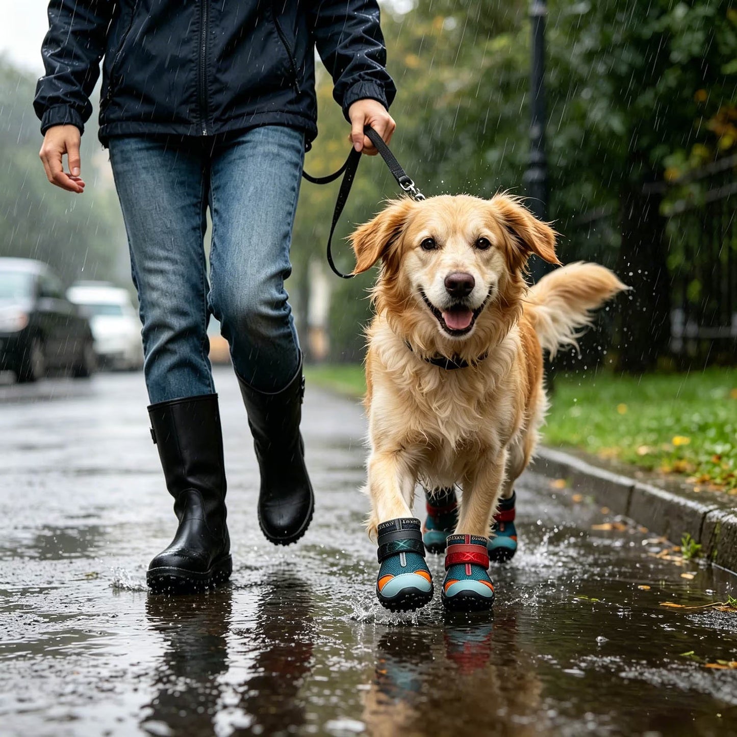 🐾✨LED Motion Activated Light Up Pet Boots