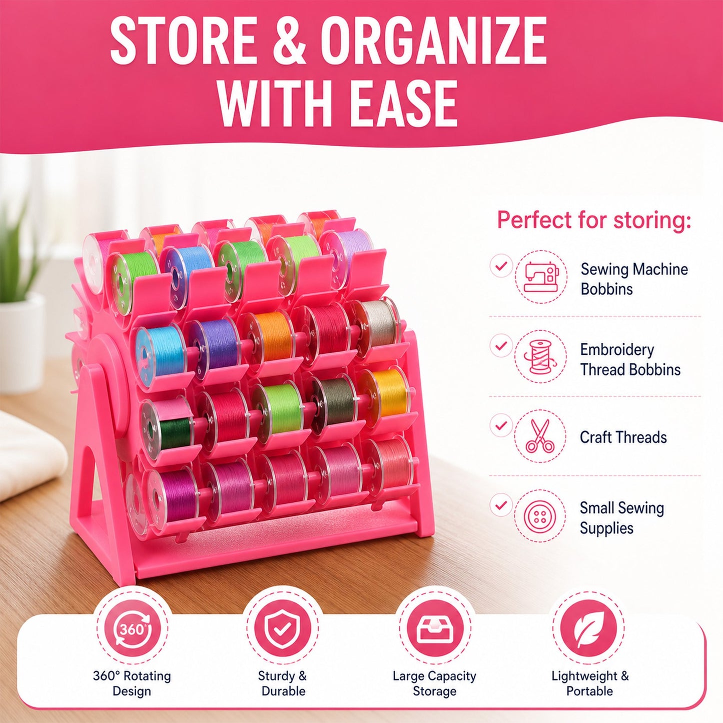 🧵 Keep Every Bobbin Organized in Seconds Stop searching. Start sewing.