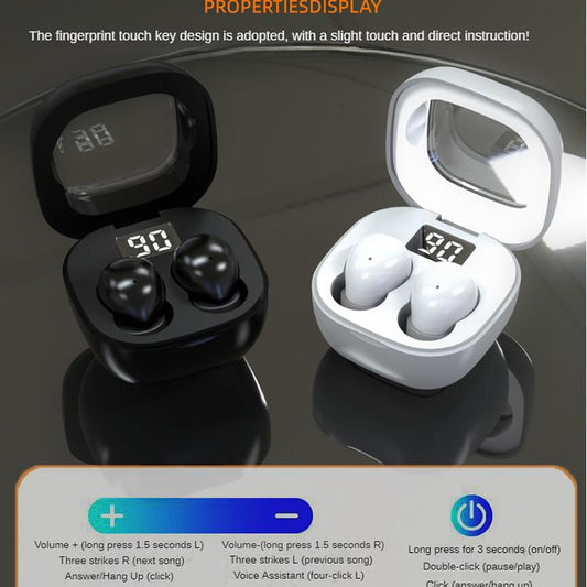 😴 Mini Invisible Sleep Earbuds – Bluetooth 5.4 True Wireless Headphones 🎧