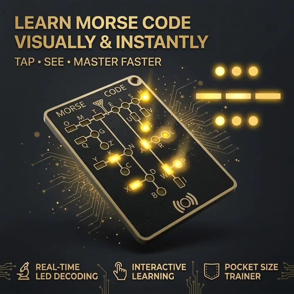 📟 Morse Code Trainer Card Pro