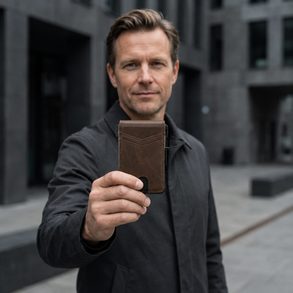 🔐 RFID Blocking Minimalist Pop-Up Wallet | One-Second Card Eject Design & Ultra Slim Pocket Wallet