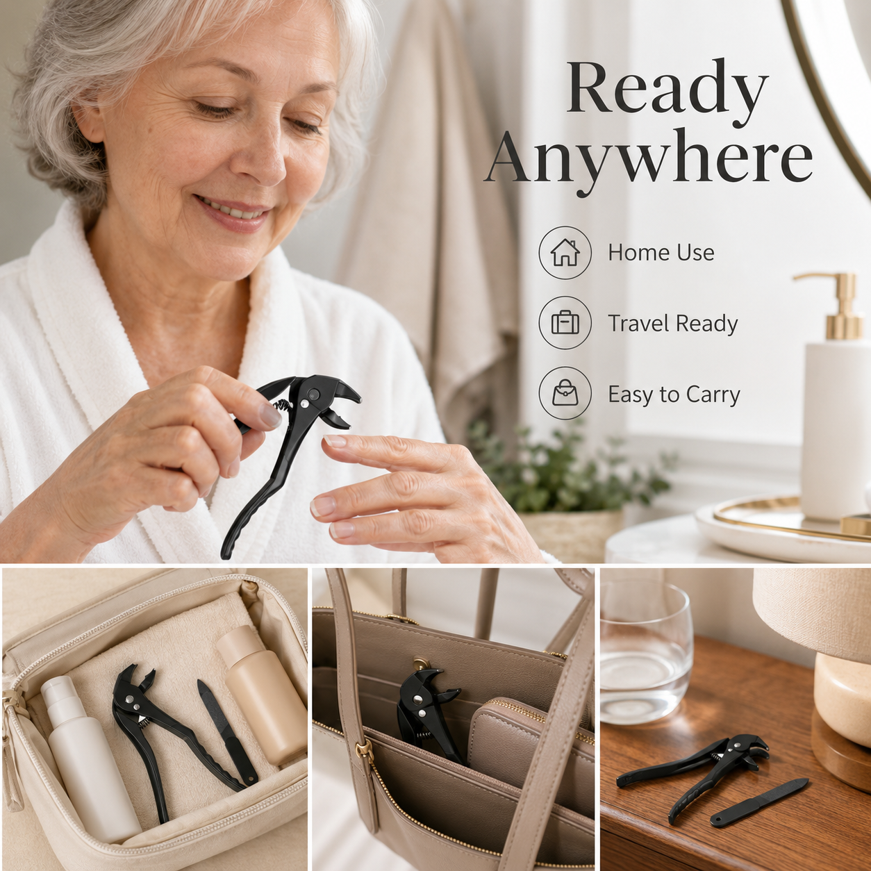Heavy Duty Curved Tip Toenail Clipper - Long Handle Ergonomic Design for Thick Nails & Seniors