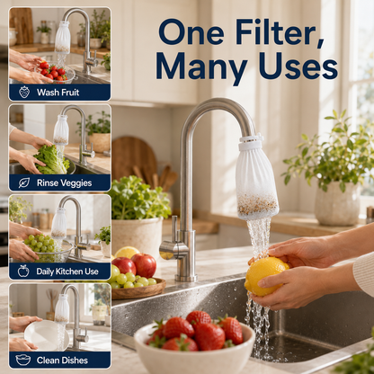 🚰 Universal Cotton Faucet Filter Bags