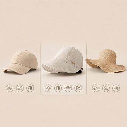 ☀️Women’s Ponytail Sun Hat – Lightweight Wide Brim Outdoor Cap for Beach, Travel & Gardening