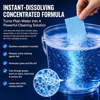 🫧Heavy-Duty Multi-Surface Dissolvable Cleaning Sheets