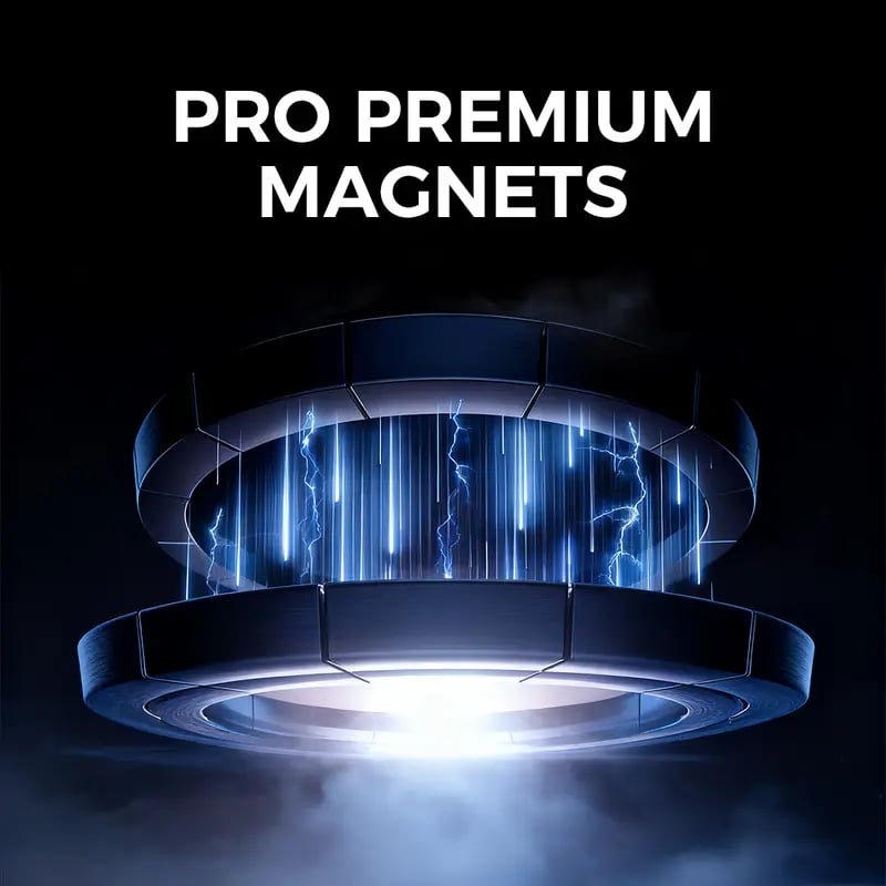 Powerful magnetic structure inside car phone mount
