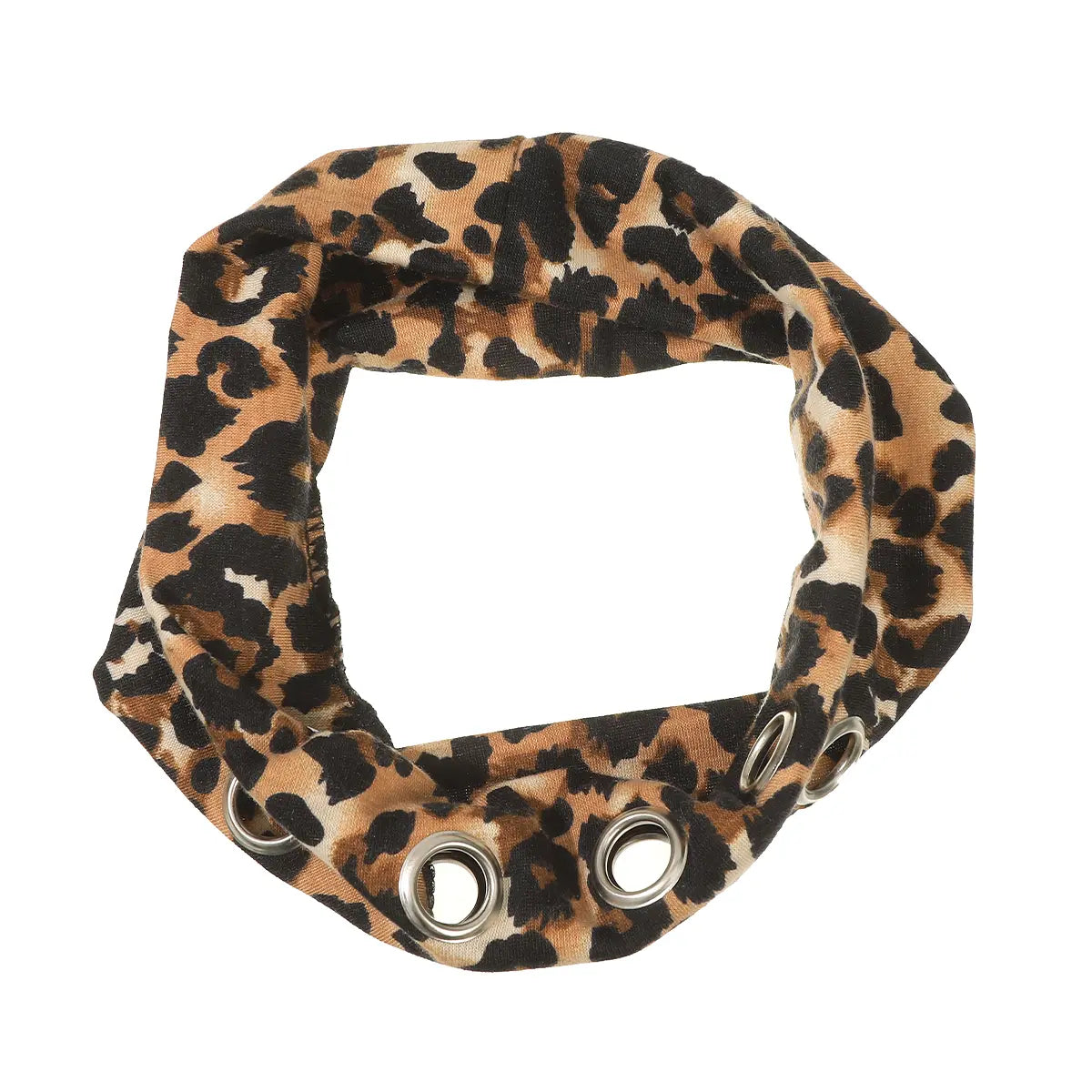 Hollow Out Metal Eyelets Elastic Headband