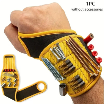 Adjustable Men's Magnetic Wristband Tool Belt
