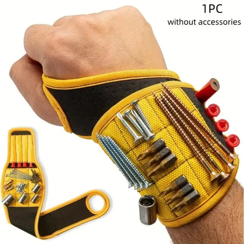 Adjustable Men's Magnetic Wristband Tool Belt