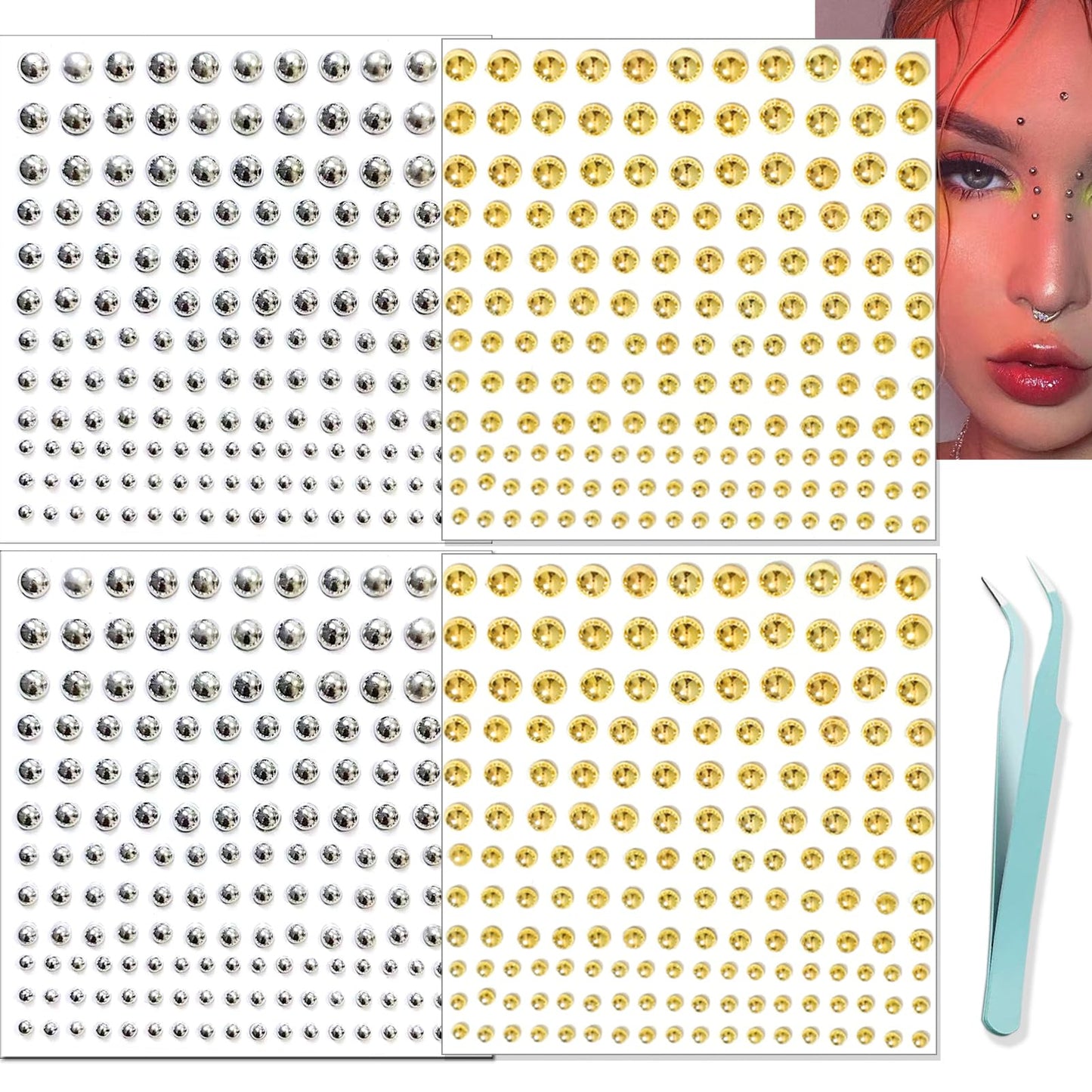 ✨Fake Piercings - Nose Ring, Eyebrow, Lip Ring, Labret Studs & More