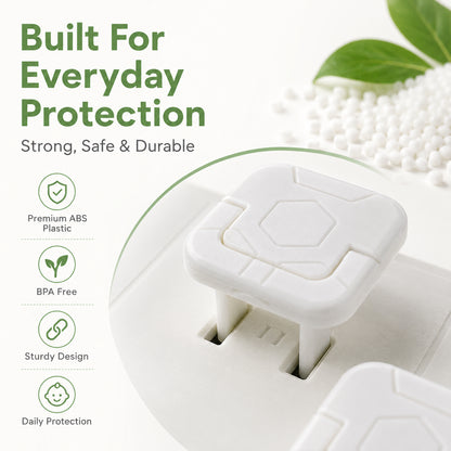 👶Baby Proof Socket Covers with Smart Handle Design – Fits 2 & 3 Prong Outlets for Easy Parent Removal