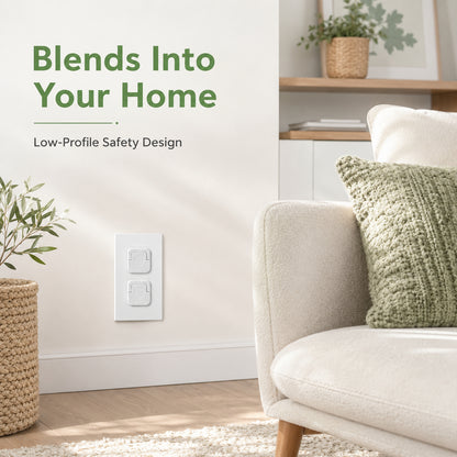 👶Baby Proof Socket Covers with Smart Handle Design – Fits 2 & 3 Prong Outlets for Easy Parent Removal