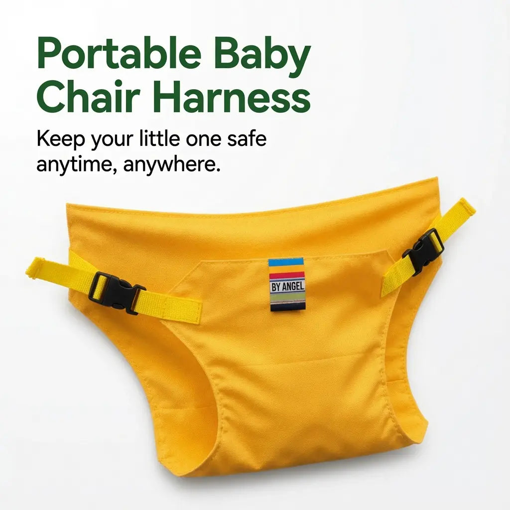 👶Baby Chair Harness Strap –Upgrade 5-Point Safety & Travel-Ready Design