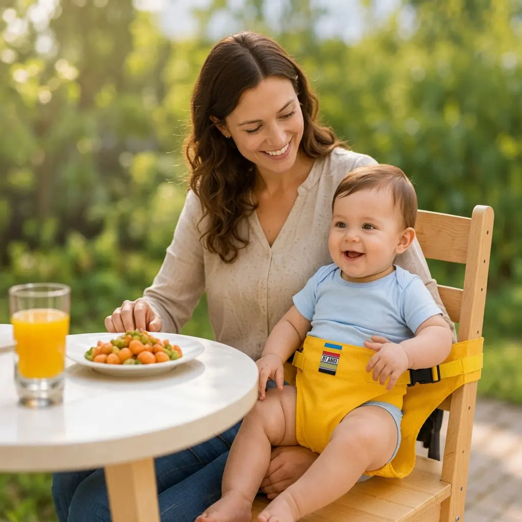 👶Baby Chair Harness Strap –Upgrade 5-Point Safety & Travel-Ready Design
