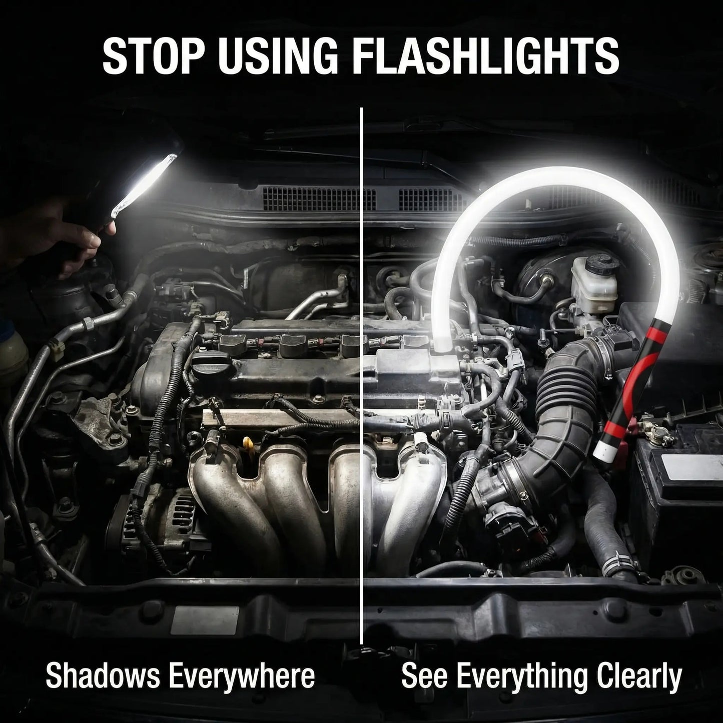 Bendable LED Flashlight Stick