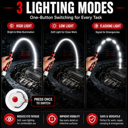 Bendable LED Flashlight Stick