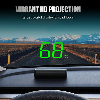 🚗Car GPS Speedometer Head-Up Display with Integrated Light Shield & Digital Screen