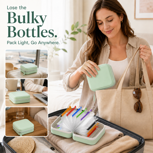 🧳 Smart Pill Organizer Pouch | 14 Color-Coded Bags
