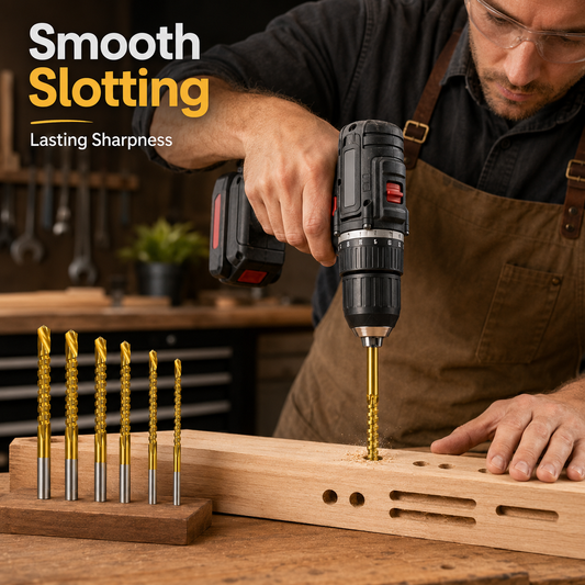 🛠️ 2-in-1 Woodworking Saw Drill Bit Set