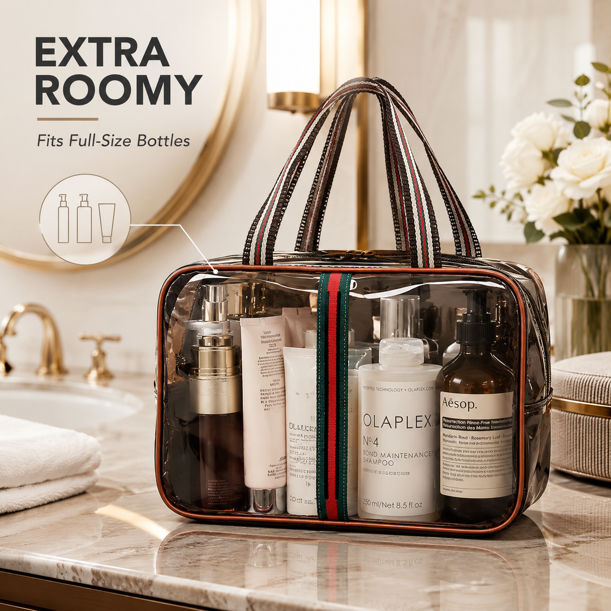 Clear Travel Makeup & Toiletry Bag💼