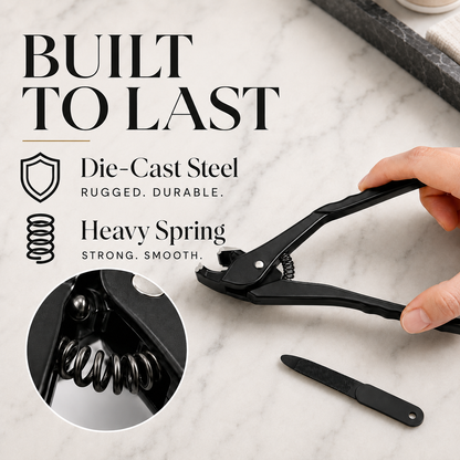 Heavy Duty Curved Tip Toenail Clipper - Long Handle Ergonomic Design for Thick Nails & Seniors