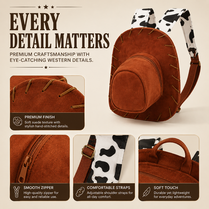 🤠 Vintage Cowboy Hat Backpack – Western Style Meets Everyday Storage 🎒