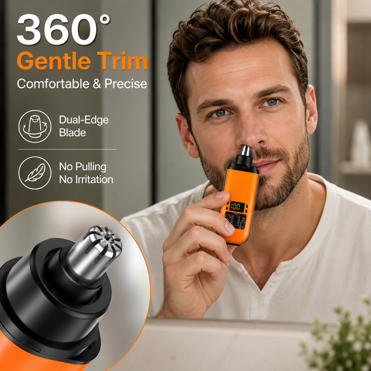 Professional LED Display Nose Hair Trimmer