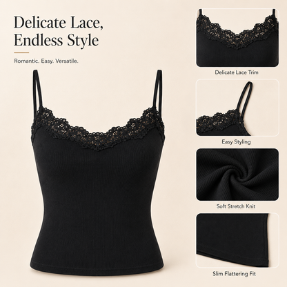 Classic Lace-Trim Camisole