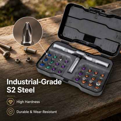 24-in-1 Multifunctional Ratchet Screwdriver Set