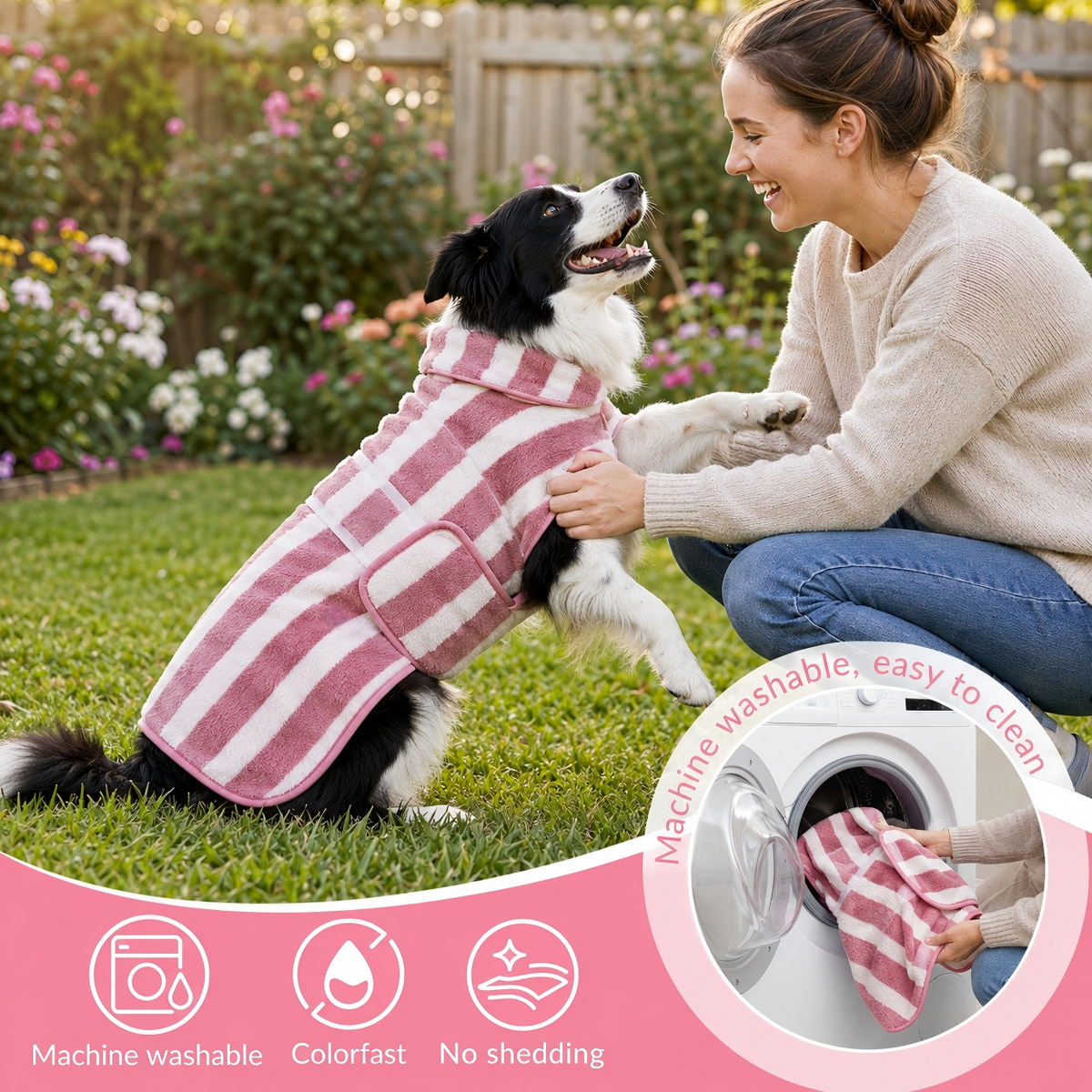 Full Coverage Doggy Bath Towel Pet Robe