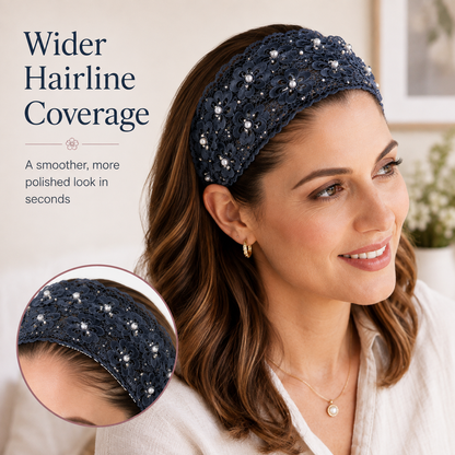 💫Plum Blossom Hollow Beaded Wide Headband