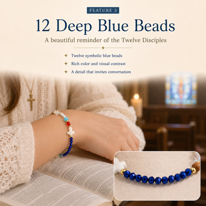✝️ Handmade Christian Gospel Beaded Bracelet – Inspirational Faith Story Jewelry Gift for Believers 💝