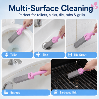 Pumice Stone Toilet Cleaner Brush for Hard Water Stains