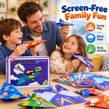 ✈️ Creative DIY Paper Airplane Set for Kids 🚀 Fold Build Fly & Enjoy Screen Free Fun 🎨