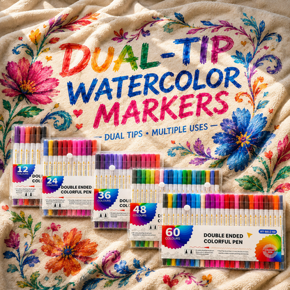 Dual Tip Acrylic Paint Markers Set