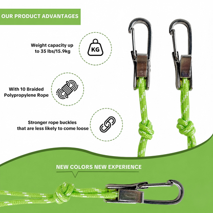 🏕️ Retractable Buckle Rope Roller Set