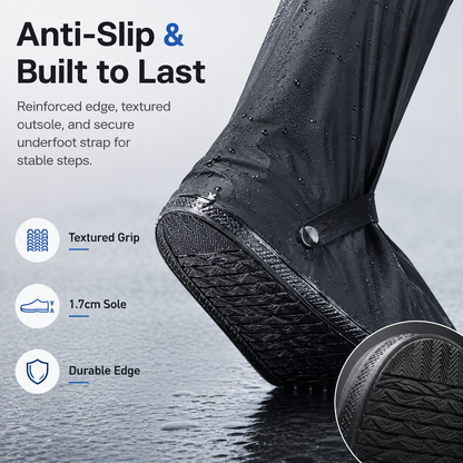 💦Reusable Waterproof Non-Slip Rain Boot Shoe Covers, Men Women Rain Gear