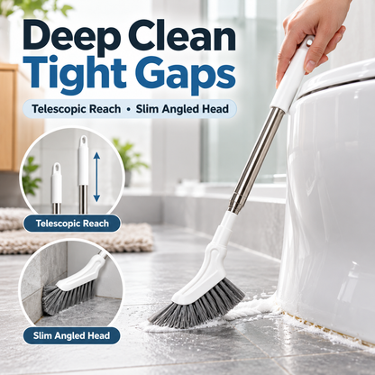 🧹 Telescopic Crevice Cleaning Brush – Long Handle Gap & Corner Scrubber
