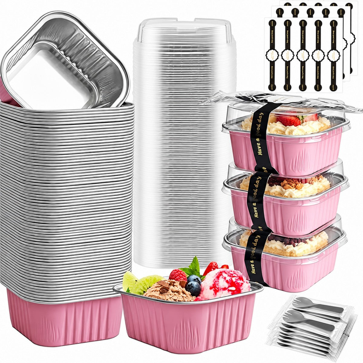 With Lid+Spoon+Sticker