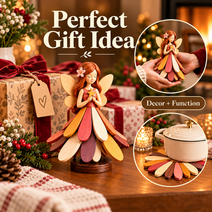Buy two get one free 🔥Fairy Bloom Folding Trivet Heat Resistant Table Protector with Decorative Fairy Design🧚
