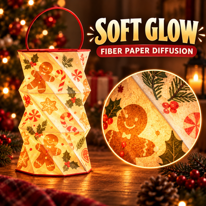✨ Foldable Rotating Lantern with Stepless Dimming | USB-C Rechargeable Holiday Ambient Light