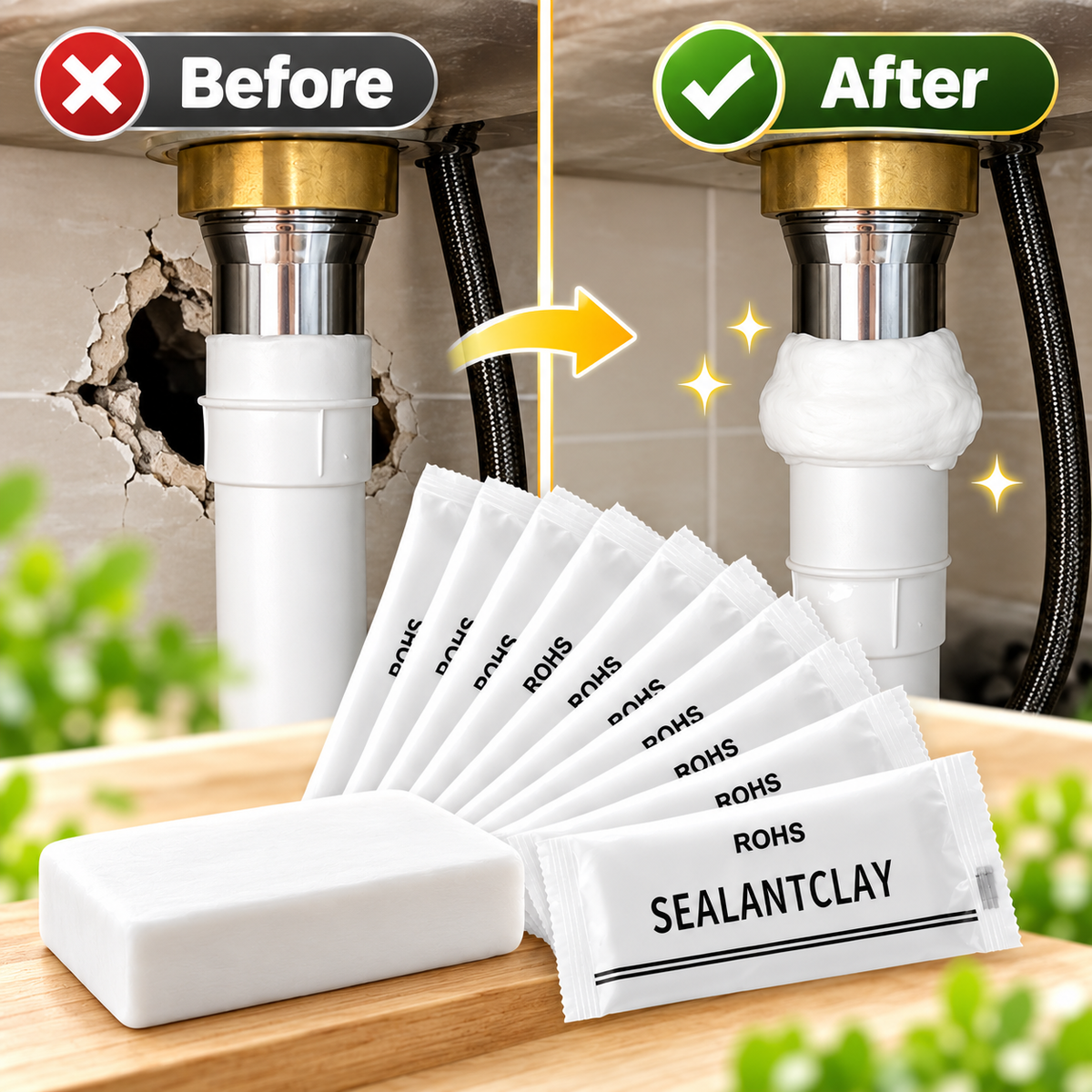 🧱 Quick Wall Repair Putty 🔧 Moldable Hole Crack & Gap Filler for Drywall Concrete & Home Repairs 🏠