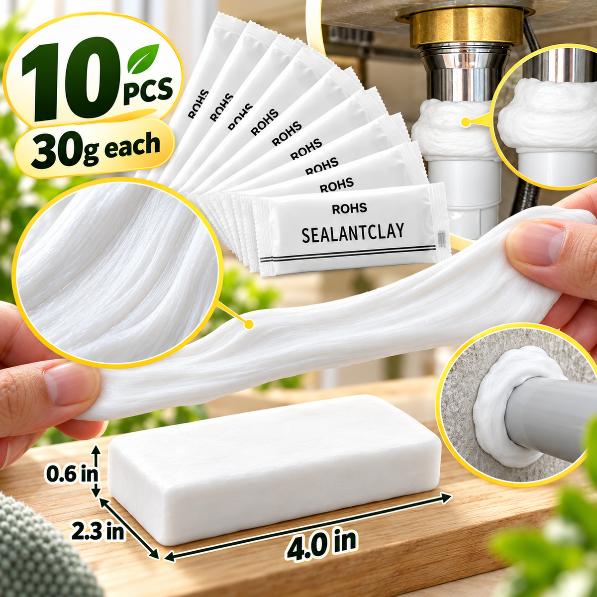 🧱 Quick Wall Repair Putty 🔧 Moldable Hole Crack & Gap Filler for Drywall Concrete & Home Repairs 🏠