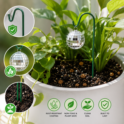 🪩🌱 Mini Disco Ball Garden Stake