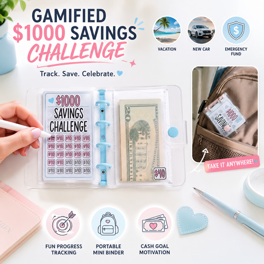 💵 Mini Money Saving Challenge Budget Binder