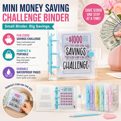 💵 Mini Money Saving Challenge Budget Binder