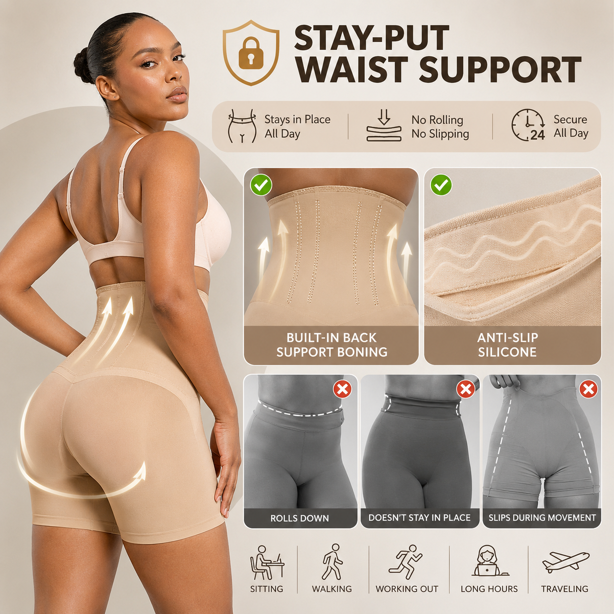 👙 Seamless Sculpting Shapewear Shorts